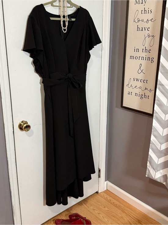 Lane Bryant Dresses & Skirts - Lane Bryant Lena High-Low Black Midi Dress